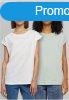 Urban Classics Ladies Extended Shoulder Tee 2-Pack frostmint