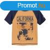 COLOR KIDS-T-shirt W. Print, tangerine Narancssrga 116