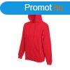 Fruit of the Loom F44 kapucnis pulver, HOODED SWEAT, Red - 