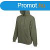 Fruit of the Loom F44 kapucnis pulver, HOODED SWEAT, Olive