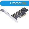 Orico PCI-E bvtkrtya - PSM2/6/ (PCI-E 3.0 x4, Kimenet: M