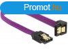 DeLock SATA cable 6 Gb/s 20cm down / straight metal Purple P