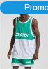 Starter Split Mesh Tank Top c.green/white