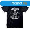 Rvid ujj pl The Goonies Never Say Die Fekete Unisex MOST