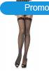  729027SL FISHNET STOCKING W/ LACE TOP O/S BLK 