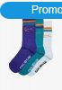 Karl Kani Signature Stripes 3 Pack Socks white/purple/petrol