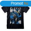 Rvid ujj pl Batman Manga Cover Fekete Unisex MOST 16606 