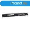 Equip Patch Panel - 326417 (16 port, Cat6, 1U, rnykolt, fe