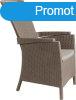 KETER Vermont llthat polyrattan kerti fotel - cappuccino 