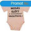 Rvid ujj baba body "Moss eltt a kisgyereket tvolt