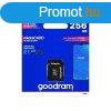 Goodram microSDHC 256GB Class 10 memriakrtya SD adapterrel