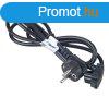 Akyga AK-NB-02A 3-Prong Hammerhead Power Cord 1,5m Black