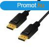 Logilink DisplayPort cable DP/M to DP/M 8K/60 Hz 1m Black