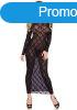  Long sleeved long dress, black, O/S 