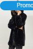 Urban Classics Ladies Hooded Teddy Coat black