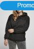 Urban Classics Ladies Lace Inset Hoody black