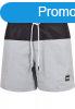 Urban Classics Block Swim Shorts lightasphalt/black