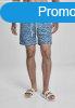 Urban Classics Floral Swim Shorts navy