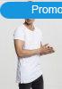 Urban Classics Long Shaped Side Zip Tee white