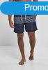 Urban Classics Mid Block Pattern Swim Shorts darkwater