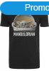 Mr. Tee Baby Yoda Mandalorian Logo Tee black