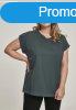 Urban Classics Ladies Extended Shoulder Tee bottlegreen