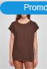 Urban Classics Ladies Extended Shoulder Tee brown