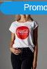 Mr. Tee Ladies Coca Cola Round Logo Tee white