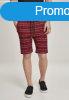 Urban Classics Checker Shorts red/blk