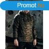 Urban Classics Padded Camo Pull Over Jacket darkolive