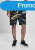 Urban Classics Tie Dye Sweat Shorts black