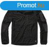 Brandit Ripstop fleece cipzras kapucnis pulver, fekete