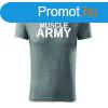 DRAGOWA fitness pl muscle army, szrke 180g/m2