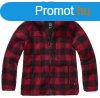 Brandit Teddy ni fleece dzseki, red/black