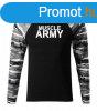 DRAGOWA Fit-T hossz ujj pl muscle army, metro 160g/m2