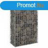 Horganyzott acl gabion fal fedllel 60 x 30 x 100 cm