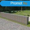 Horganyzott acl gabion fal fedllel 900 x 50 x 150 cm