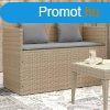 Bzs polyrattan kerti pad prnkkal