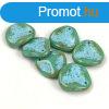 Rose petal gyngy - Turquoise Green Travertine Violet - 14x1