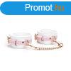  White & Pink Fairy Goat Leather Hand Cuffs 