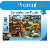 Ravensburger Puzzle 100 db - Jrmvek az ptkezsen