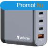 Verbatim 140W 4-Port GaN Wall Charger Grey