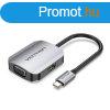 Vention USB-C to HDMI/VGA Converter Grey