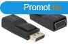 DeLock Adapter Displayport 1.2 male > VGA female Black