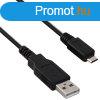 Akyga AK-USB-05 USB A / microUSB Cable 0,6m Black