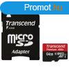 Transcend 64GB microSDXC Class10 UHS-I + adapterrel