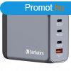 Verbatim 200W 4-Port GaN Wall Charger Grey