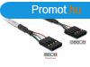 DeLock Cable USB Pinheader 4pin/5pin female-female