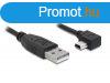 DeLock Cable USB 2.0-A male > USB mini-B 5pin male angled