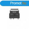 Hama Fic AV SCART-3RCA-SVHS out/in Black